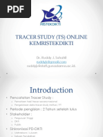 Tracer Study (TS) Online Kemristekdikti: Dr. Ruddy J. Suhatril Ruddyjs@staff - Gunadarma.ac - Id