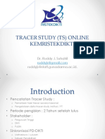 Tracer Study (TS) Online Kemristekdikti: Dr. Ruddy J. Suhatril Ruddyjs@staff - Gunadarma.ac - Id