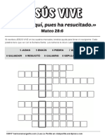 Crucigrama Jesus Vive A4 PDF