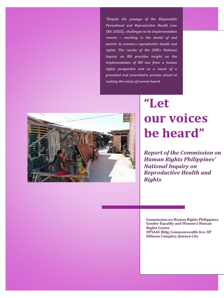 Philippine Commission On Human Rights National Inquiry Report ...