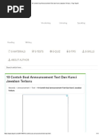 Download 10 Contoh Soal Announcement Text Dan Kunci Jawaban Terbaru - Paja Tapuih by MAS Al-Hanif SN375410511 doc pdf