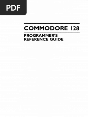 Commodore 128 Programmers Reference Pdf Variable Mathematics Areas Of Computer Science