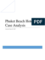 Phuket Beach Hotel Case Analysis: Corporate Finance F3, 2015