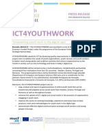 ICT4YOUTHWORK - 1st Press Release