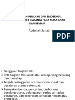 Gangguan Perilaku Dan Emosional Dengan Onset Biasanya Pada