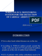 Wireless Ecg Monitoring System For The Detection of Cardiac Arrhythmia