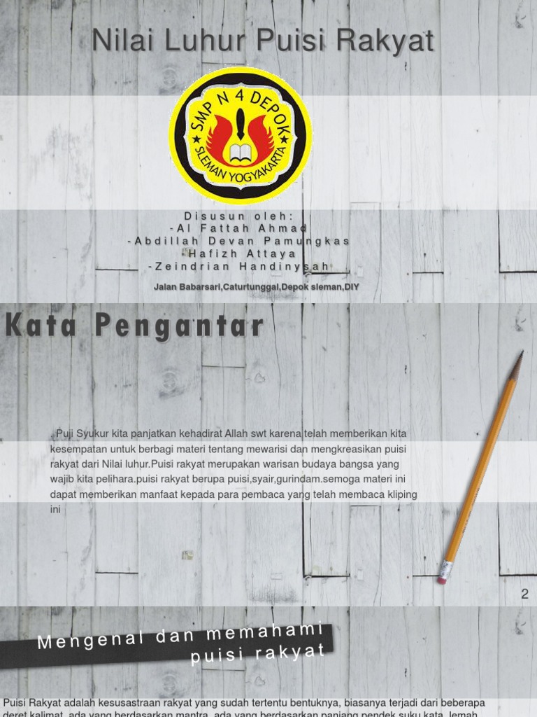 Tugas Bahasa Indo Puisi rakyat