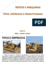 Equipamentos e máquinas para terraplanagem