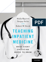 Teaching Inpatient Medicine What Every Physician Needs To Know 1st Edition 2017