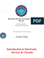 EDC Week 1: Introduction to Electronic Devices & Circuits