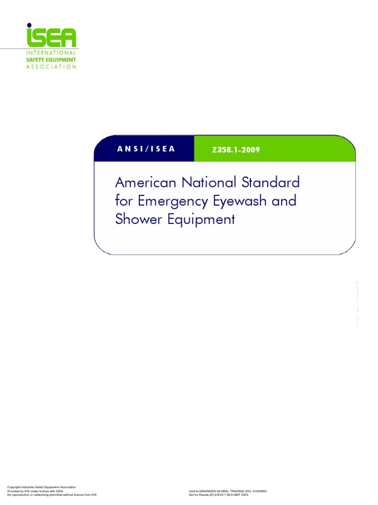 Ansi Z358.1 Appendix B