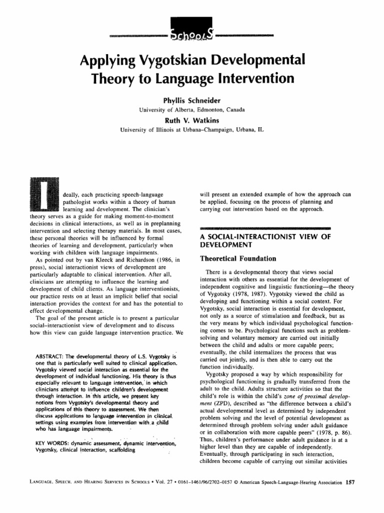Vygotsky Second Language Pdf _ Zone of Proximal Development in Second ...