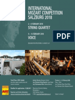 International Mozart Competition Salzburg 2018: String Quartet Voice
