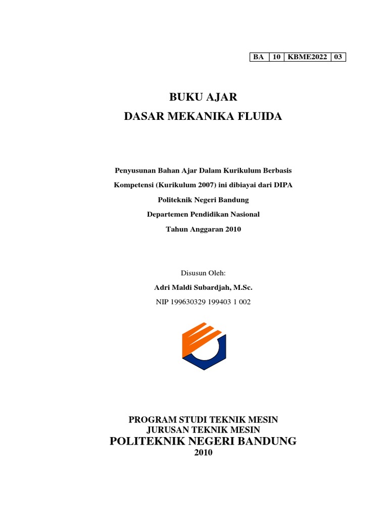 Buku Ajar Mekanika Fluida Pdf