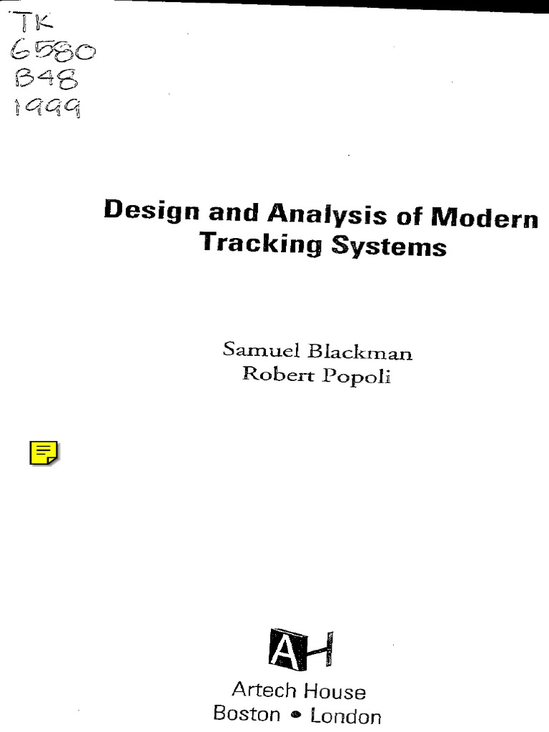 Design and Analysis of Modern Tracking… ARTECH HOUSE USA : Design and Analysis of Modern Tracking