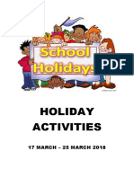 Holiday Activities