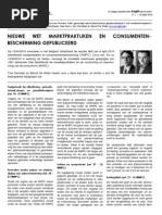 TBS n° 1 - nieuwe wet marktpraktijken en consumentenbescherming gepubliceerd
