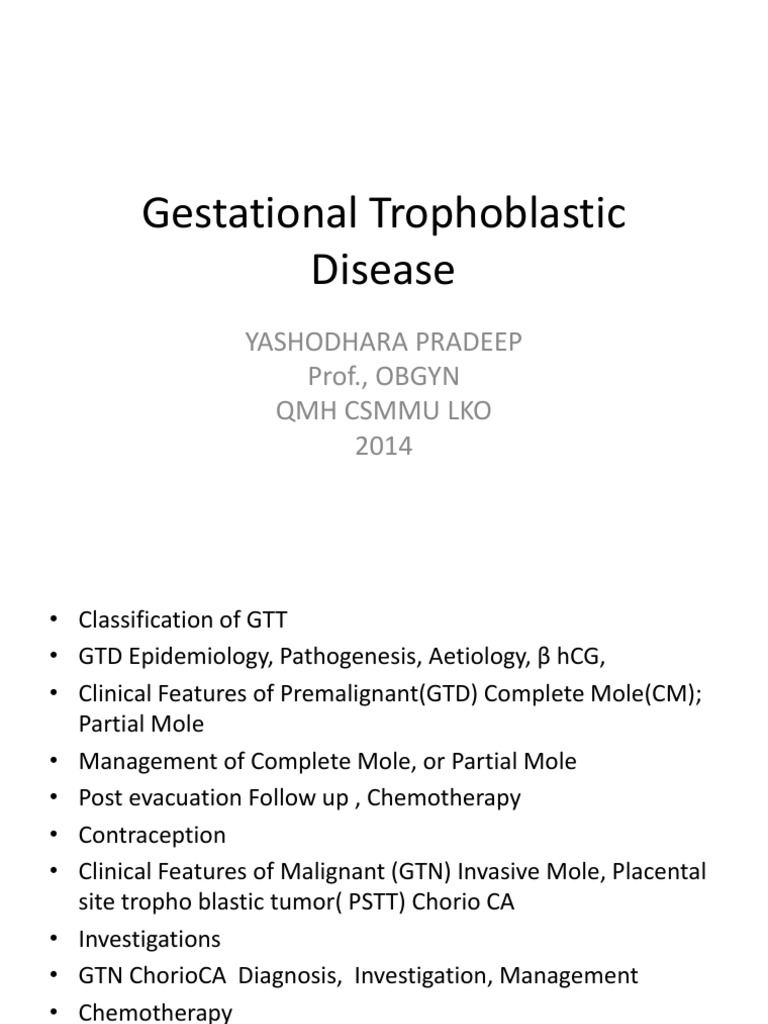 Gestational Trophoblastic Tumours UG LECT. | PDF | Metastasis | Human ...