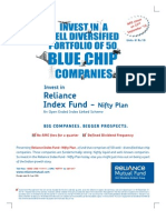 Reliance Index Fund 1pager NIfty