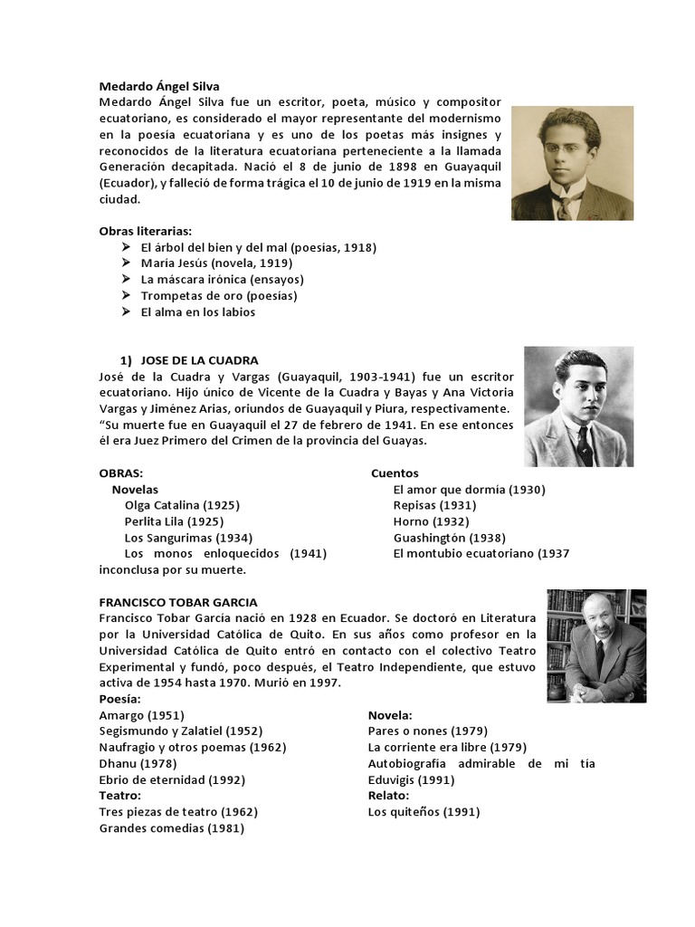 50 Poetas Ecuatorianos | Ecuador | Poesía | Prueba gratuita de 30 días ...