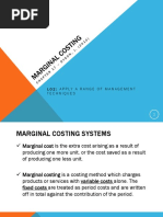 MA - LO2 - Marginal Costing