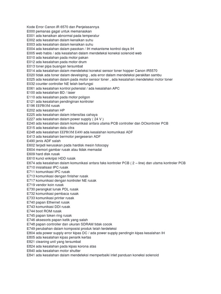 canon ir 6570 error code 840