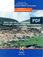 Geología Boletin Huancapi 28ñ Chincheros 28o Querobamba 29o Chaviña 30o