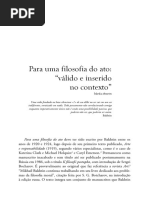 Amorim - Para Uma Filosofia Do Ato Válido e Inserido No Contexto