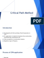 Critical Path Method CPM