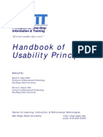 Handbook of Usability Principles: Principles For One-Stop Information & Training