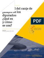 Informe. Canje de Pasajes en La HCDN Argentina