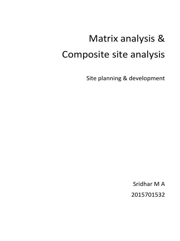 Matrix Analysis PDF Topography Geotechnical Engineering