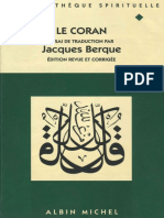 Le Coran Essai de Traduction Par Jacques Berque PDF