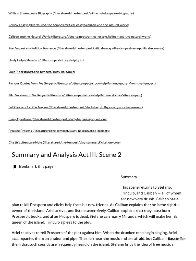 Scene 2 2 The Tempest
