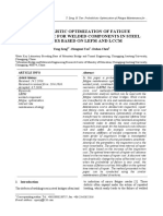 Probabilistic Optimization of Fatigue