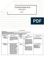 Health Teaching Plan: Dontogan, Johannah