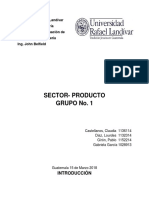 Sector/producto Proyectos