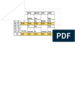 Horario 4a Toro