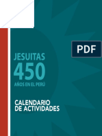 Calendario de Actividades 450 Jesuitas