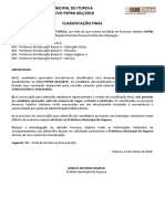 13 - Classificação Final - Agrupado