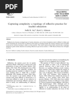 Jay and Johnson Typology of Reflexive Practice