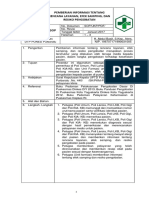 Sop Pemberian Informasi Tentang Rencana Layanan, Efek Samping, Dan Resiko Pengobatan