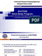 Buitems Work-Study Program: Making Higher Education Accessible To The Talented But Financially Weak Students