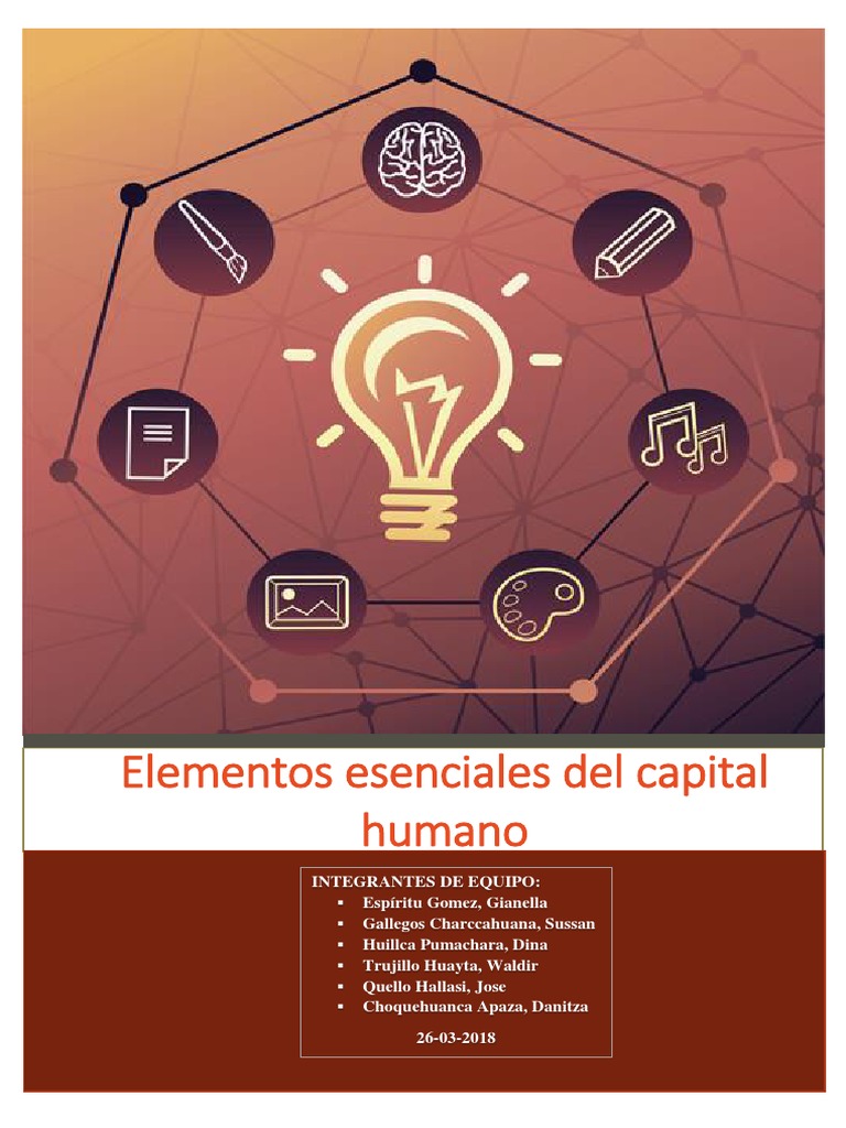 Elementos Esenciales Del Capital Humano | PDF | Gestión de recursos