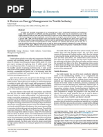 A Review On Energy Management in Textile Industry