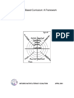 Culture-Based Curriculum: A Framework: Ontario Native Literacy Coalition April 2001