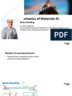 Mechanics of Materials III:: Beam Bending