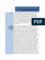 Common Components of Lesson and Assessment Plan