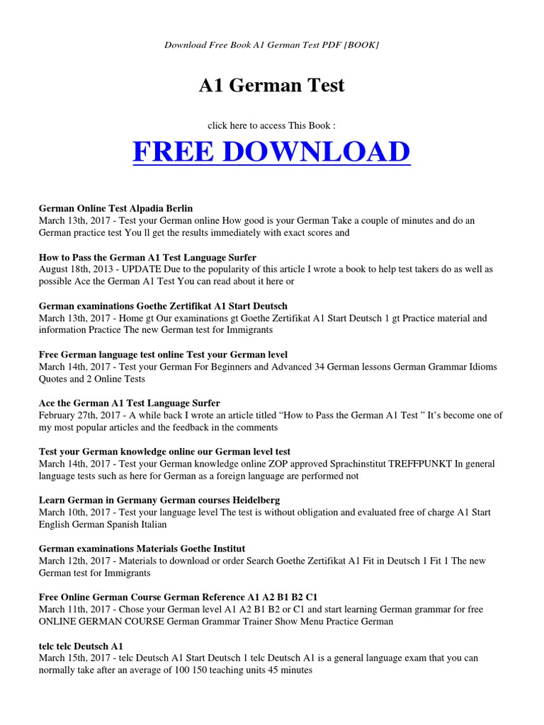 a1-german-test-german-language-test-assessment