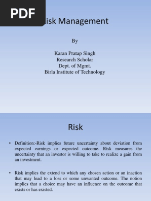 Risk Management